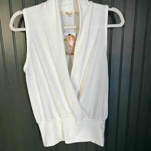 White Sleeveless Top